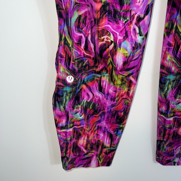 Lululemon Base Pace High-Rise Tight leggings - Hyper Flow Pink Multi size 18 - Picture 12 of 14